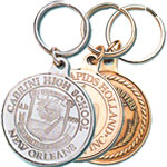 Metal Coin Key Tags