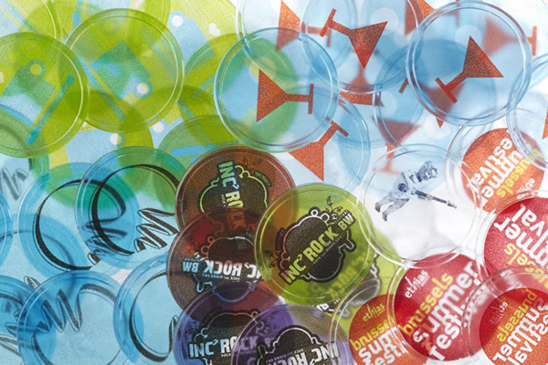 Custom Transparent Plastic Tokens