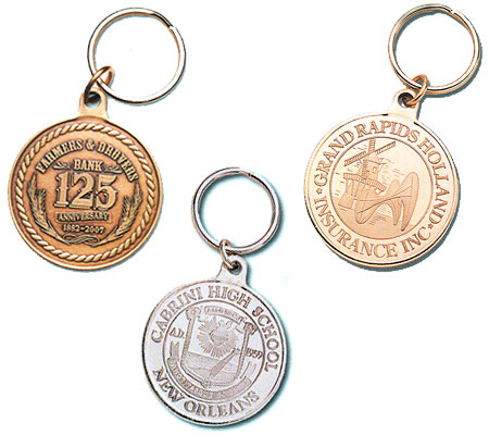 Metal Coin Key Tags